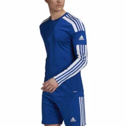 Adidas Squadra 21 Jersey (Long Sleeve) -JOMAR Clothing Shop GK9152 APP on model front white