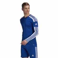 Adidas Squadra 21 Jersey (Long Sleeve) -JOMAR Clothing Shop GK9152 APP on model standard white