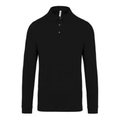 Kariban Jersey Knit Long Sleeve Polo Shirt