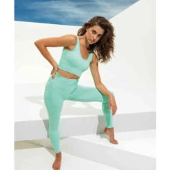 TriDri Womens Ribbed Seamless 3D Fit Multi-Sport Leggings